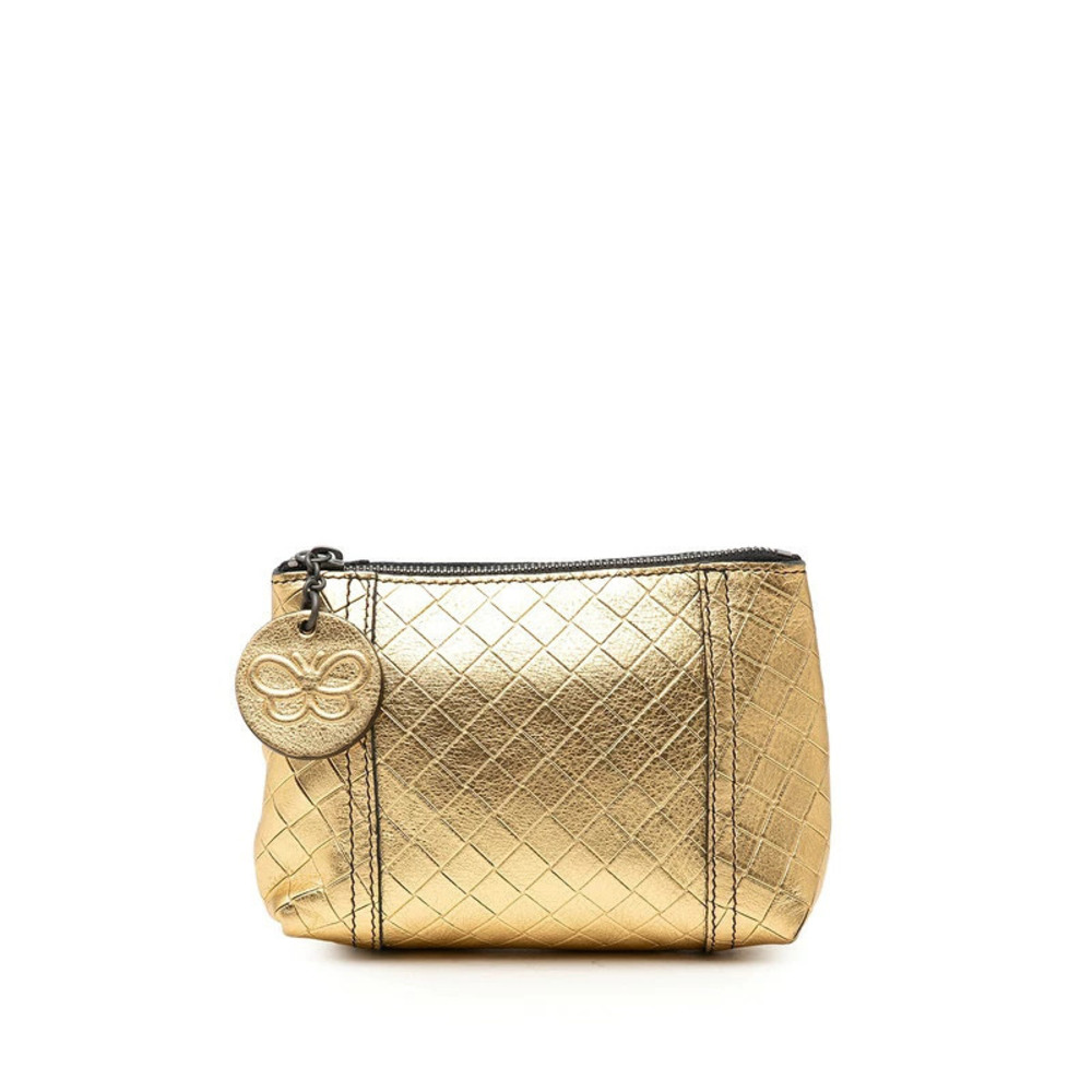 Bottega Veneta Intrecciato Pouch Case Leather